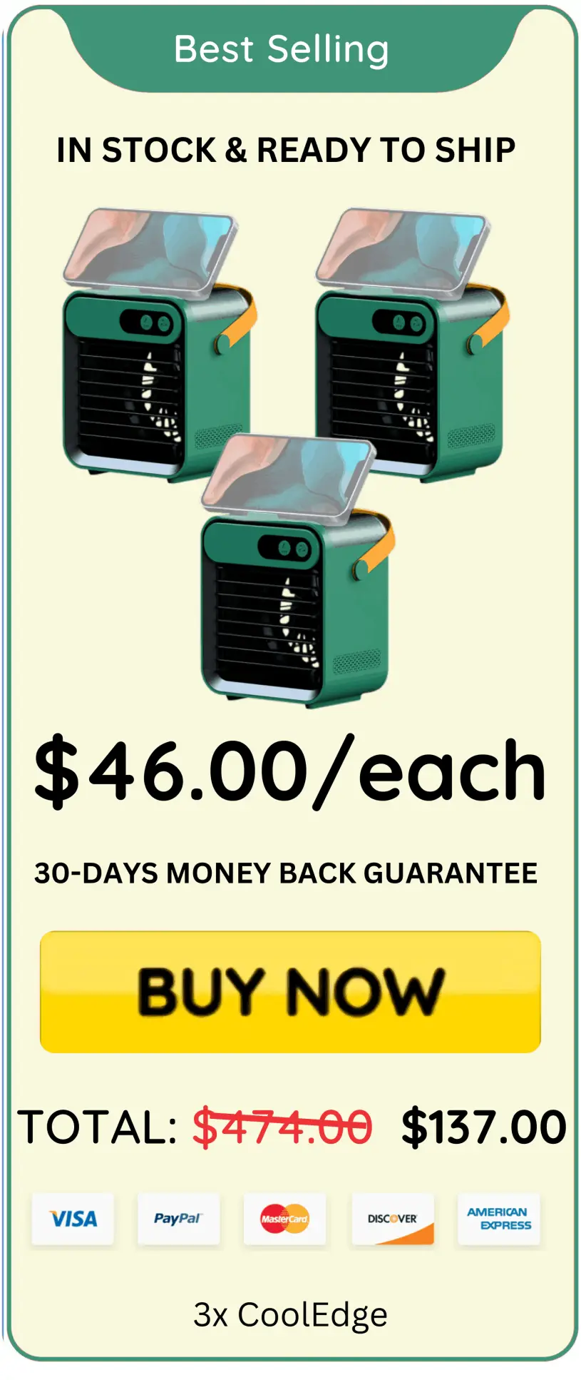 CoolEdge offer price