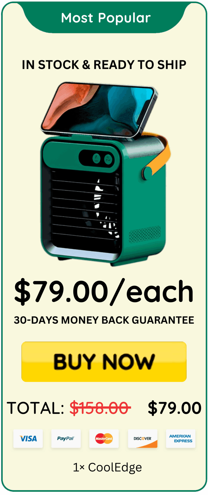 CoolEdge offer price 