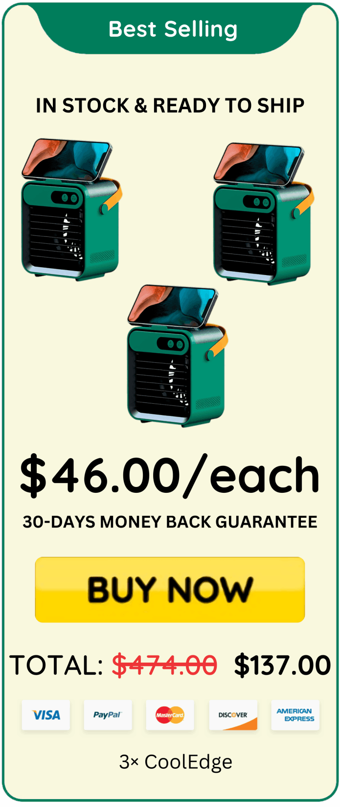 CoolEdge offer price 